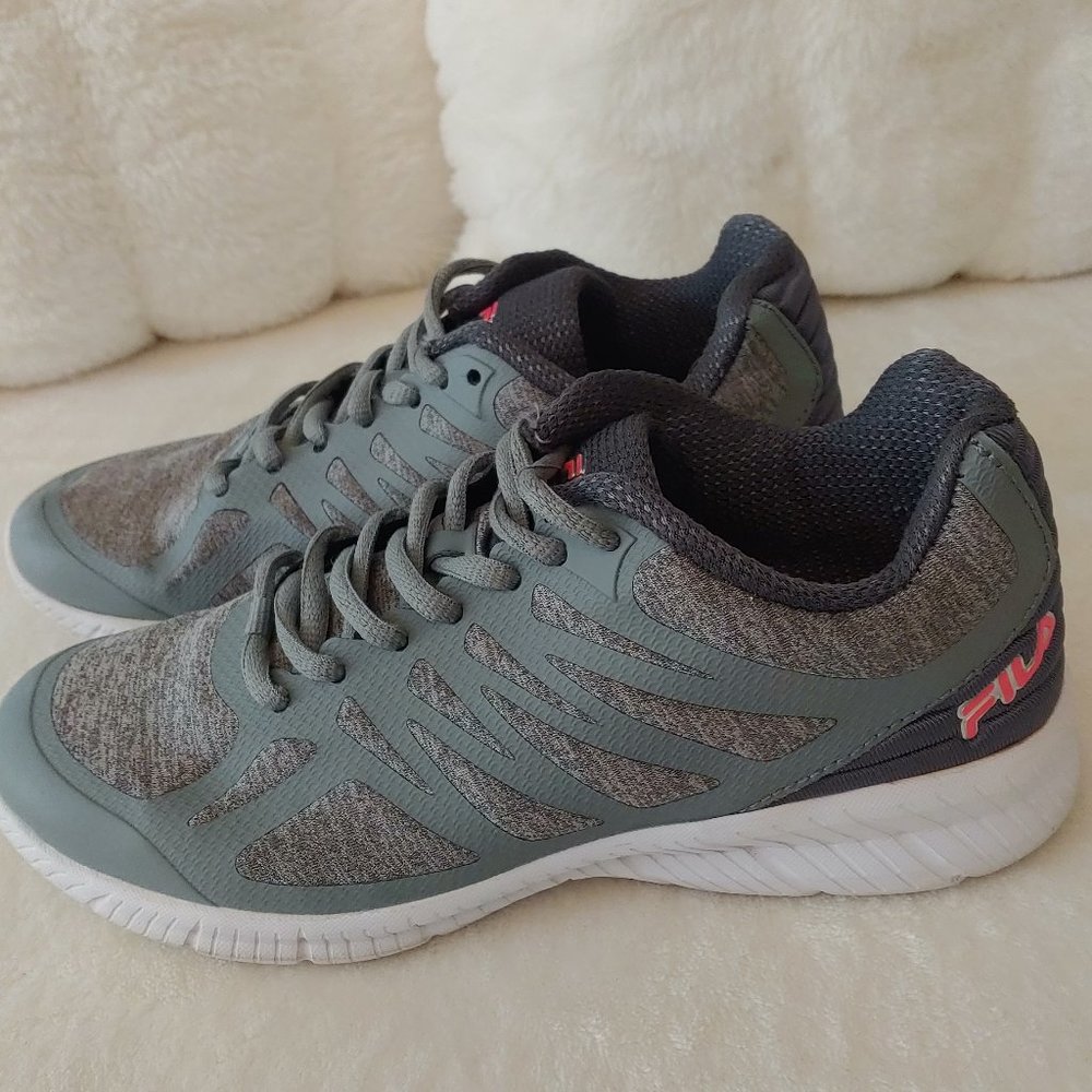 FILA Speedstride Running Shoes Coolmax Memory Foam Grey SZ 7